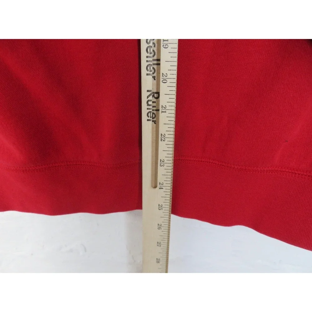 Nike Jordan Hoodie Mens Small Red Full Zip Jumpman Logo Sweatshirt Athletic - Picture 8 of 8
